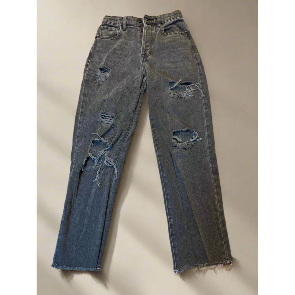 PacSun‎ Los Angeles High-rise Straight Leg Distressed Jeans